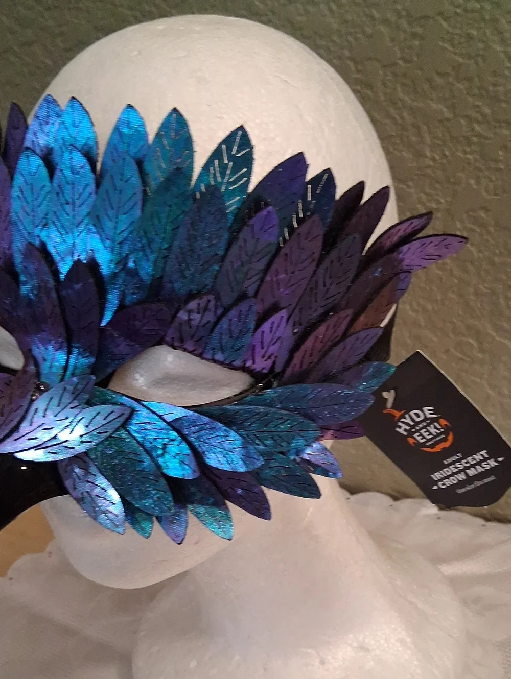 Target Blue Purple Feathered Masquerade Mask NWT